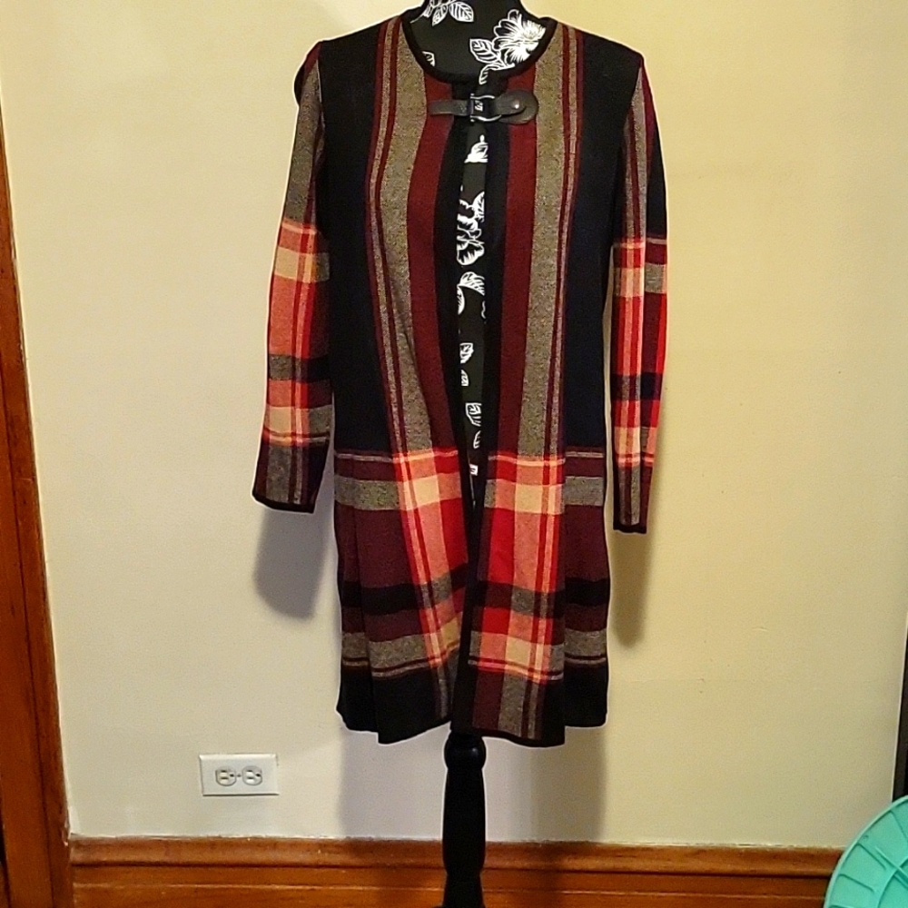 Large plaid Jones Studio Cloak